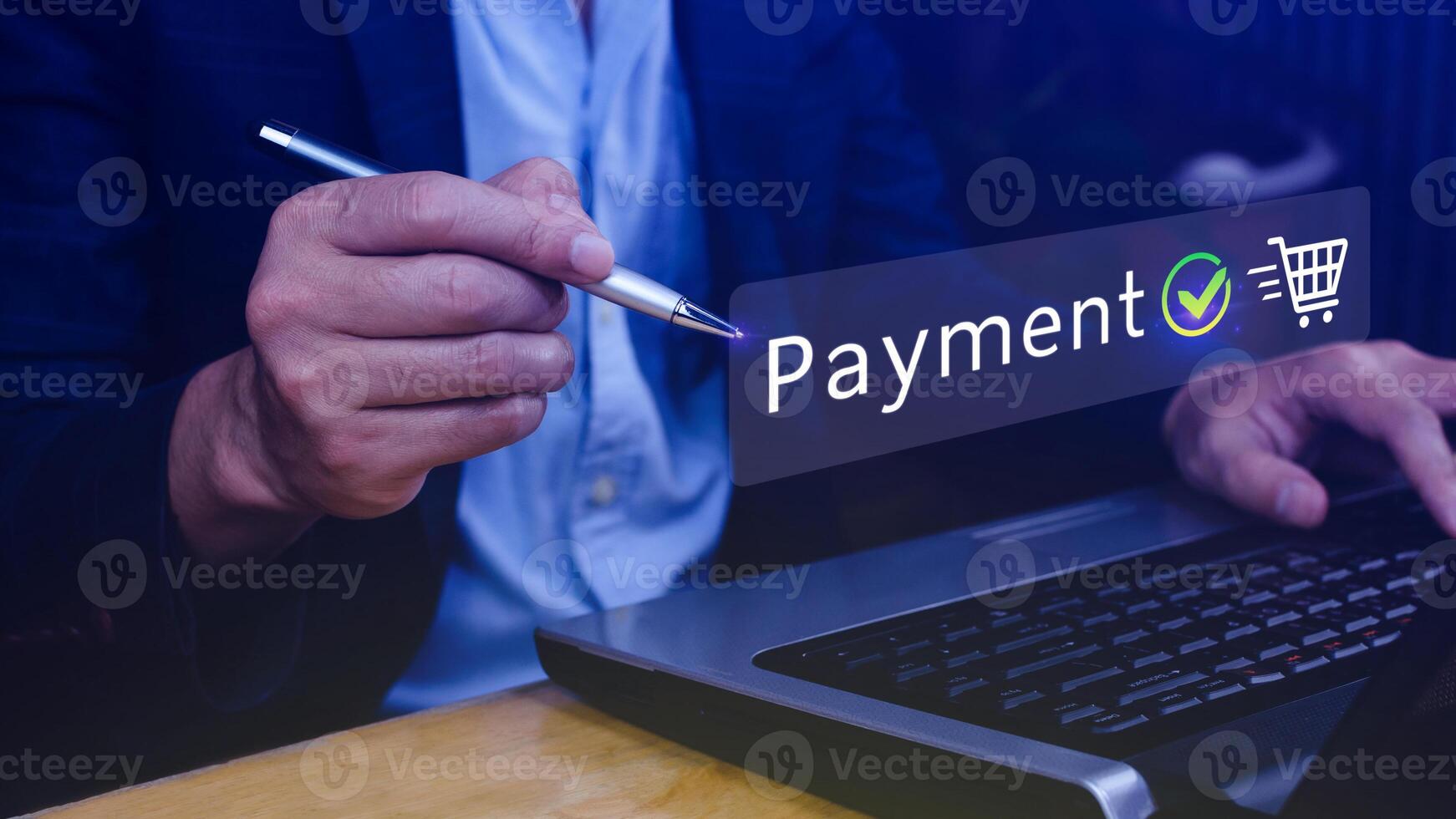 digital en línea pago concepto, negocio con en línea pago y compras en línea pago, bancario, en línea dinero transferir confirmado, concepto en línea bancario, pago transferir. foto