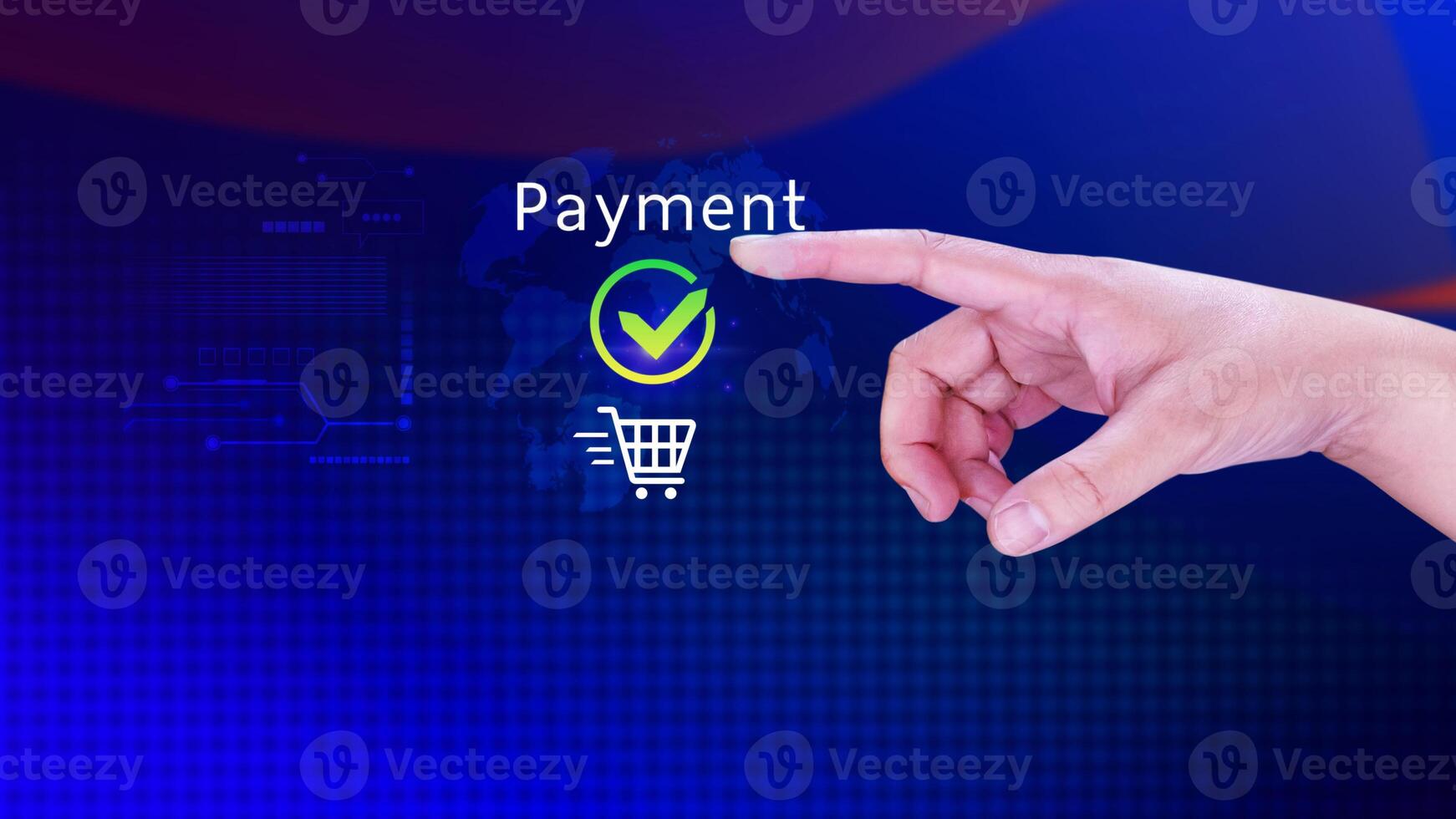 Digital online payment concept, Business with online payment and shopping online payment, banking, Online Money Transfer Confirmed, Concept online banking, payment transfer. photo