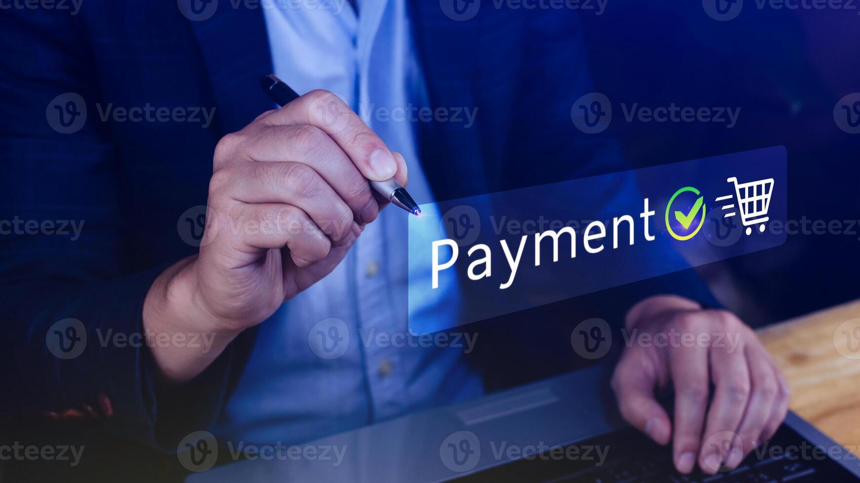 digital en línea pago concepto, negocio con en línea pago y compras en línea pago, bancario, en línea dinero transferir confirmado, concepto en línea bancario, pago transferir. foto