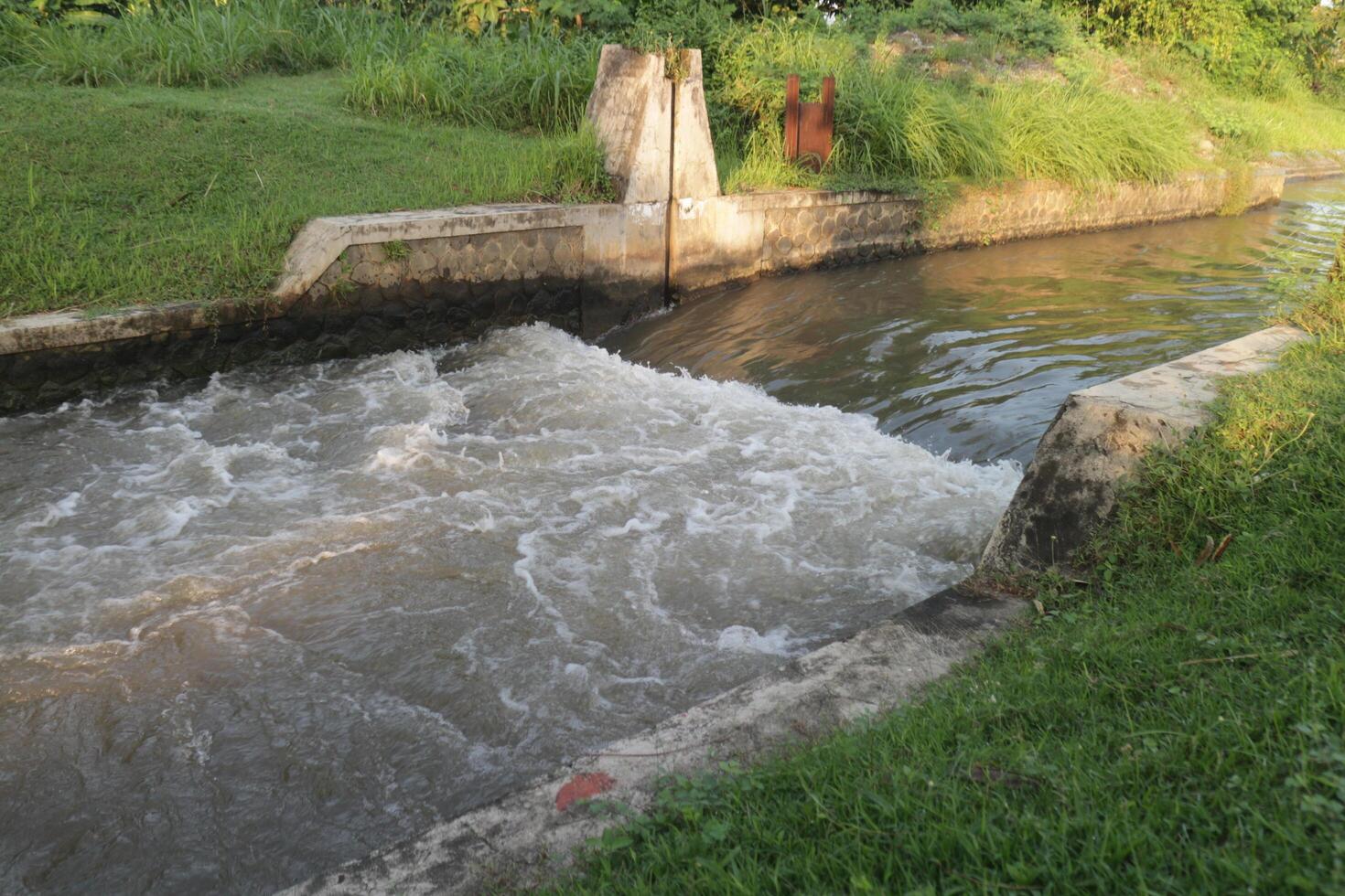 The Waterfall Water Over Dam photo