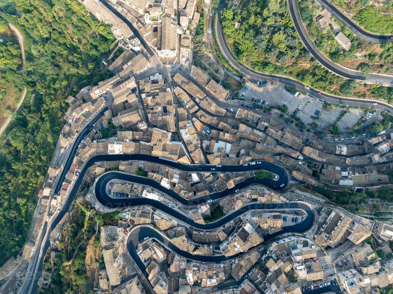 Aerial View - Ragusa, Italy photo