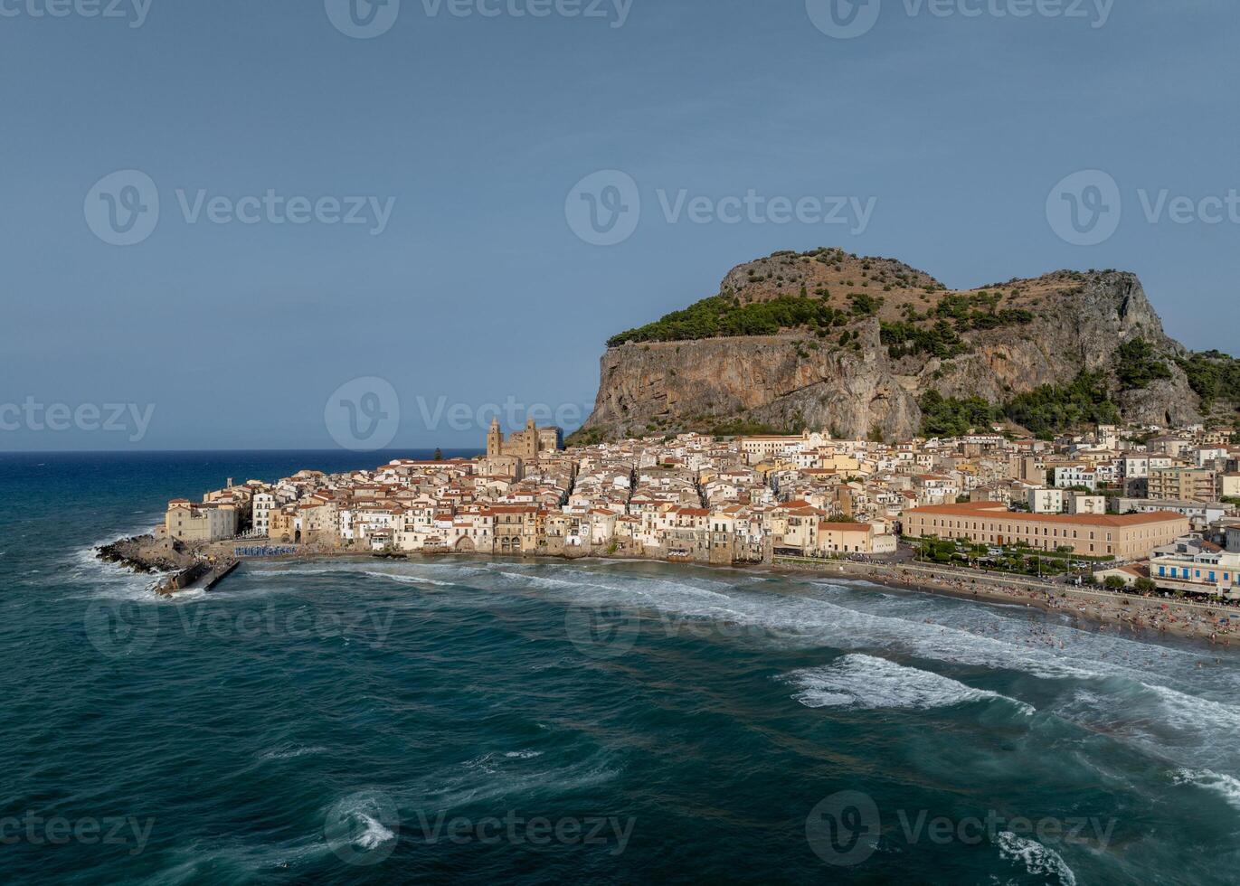Aerial View - Cefalu, Italy photo