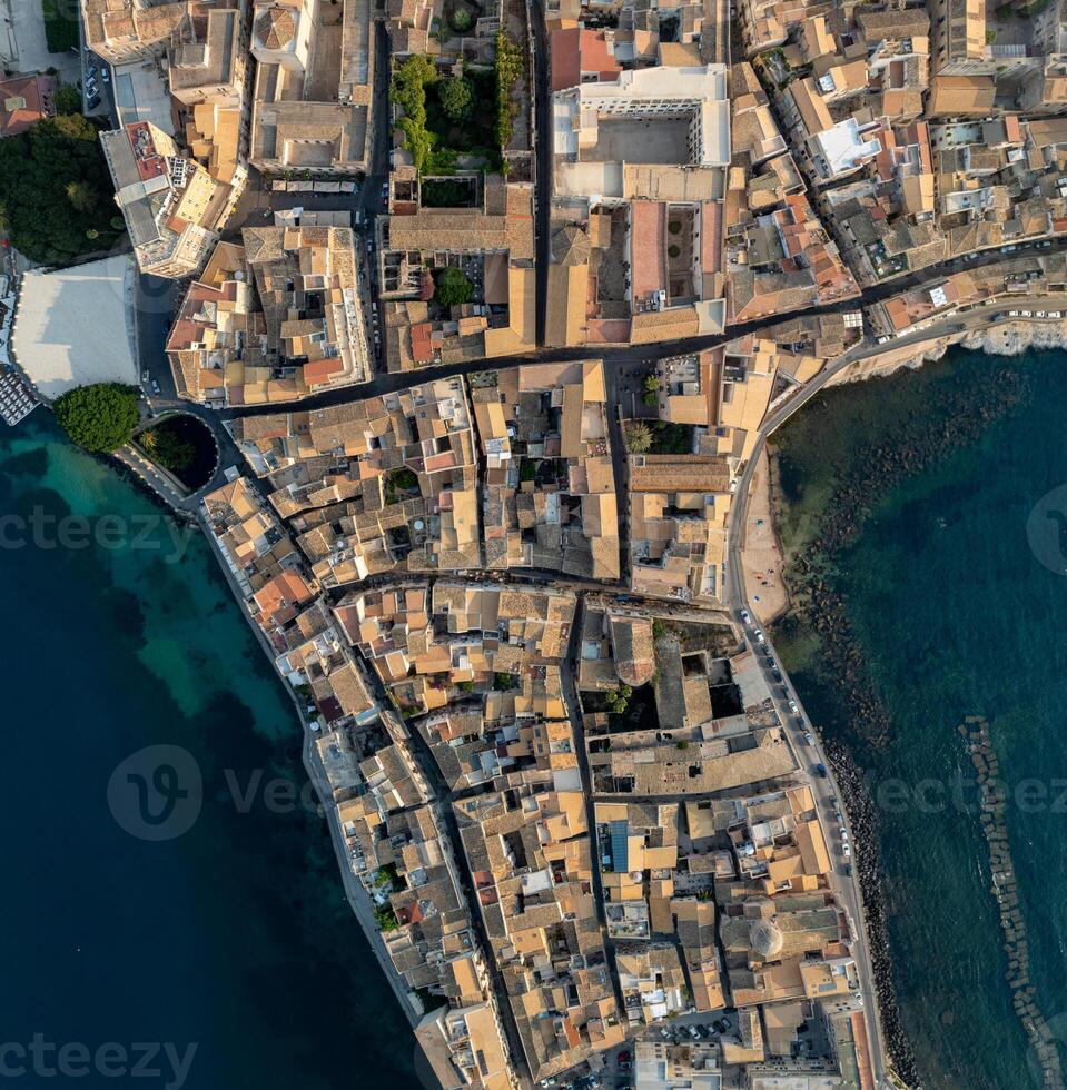 Aerial View of Syracuse, Sicily, Italy photo