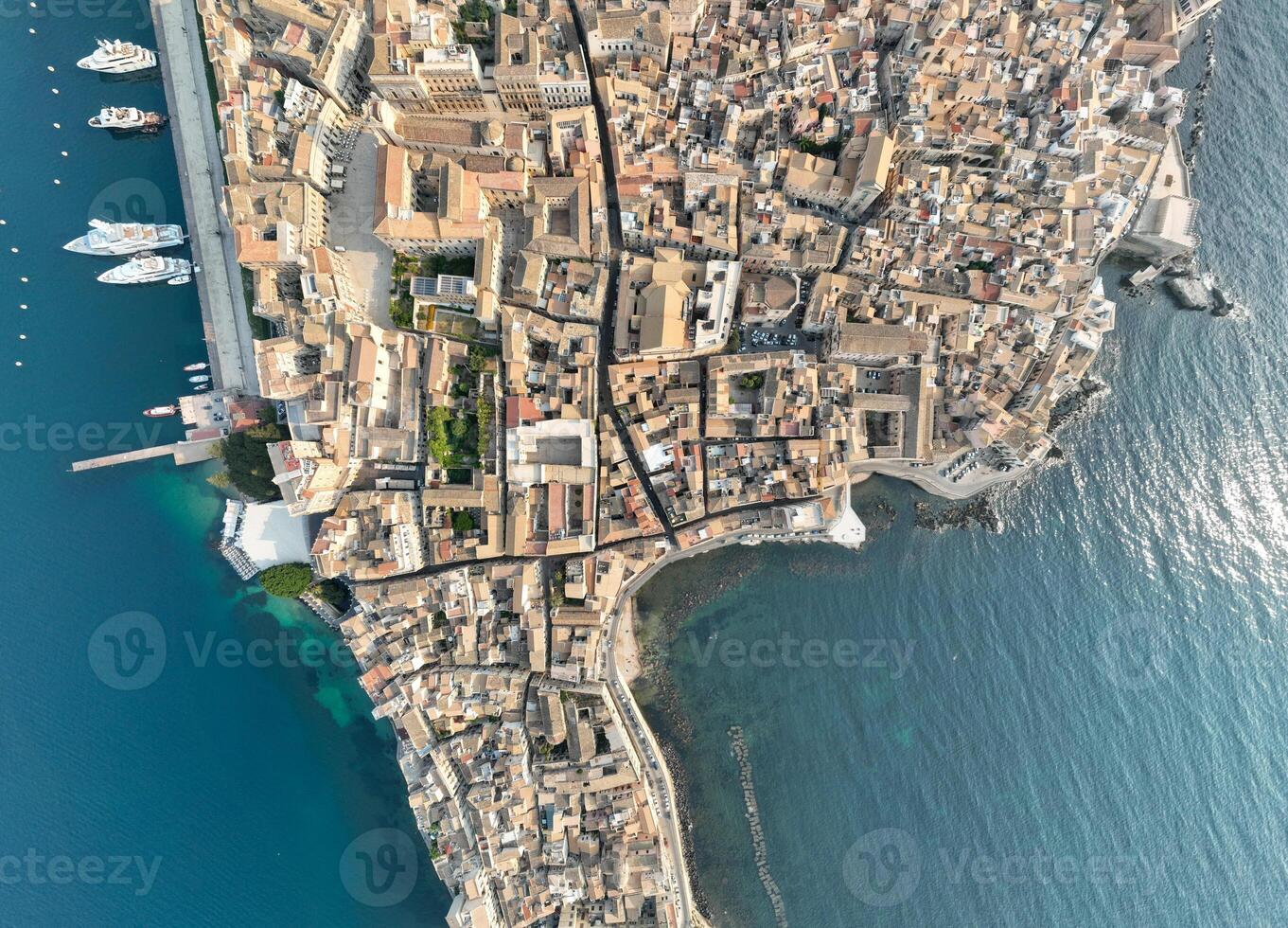 Aerial View of Syracuse, Sicily, Italy photo