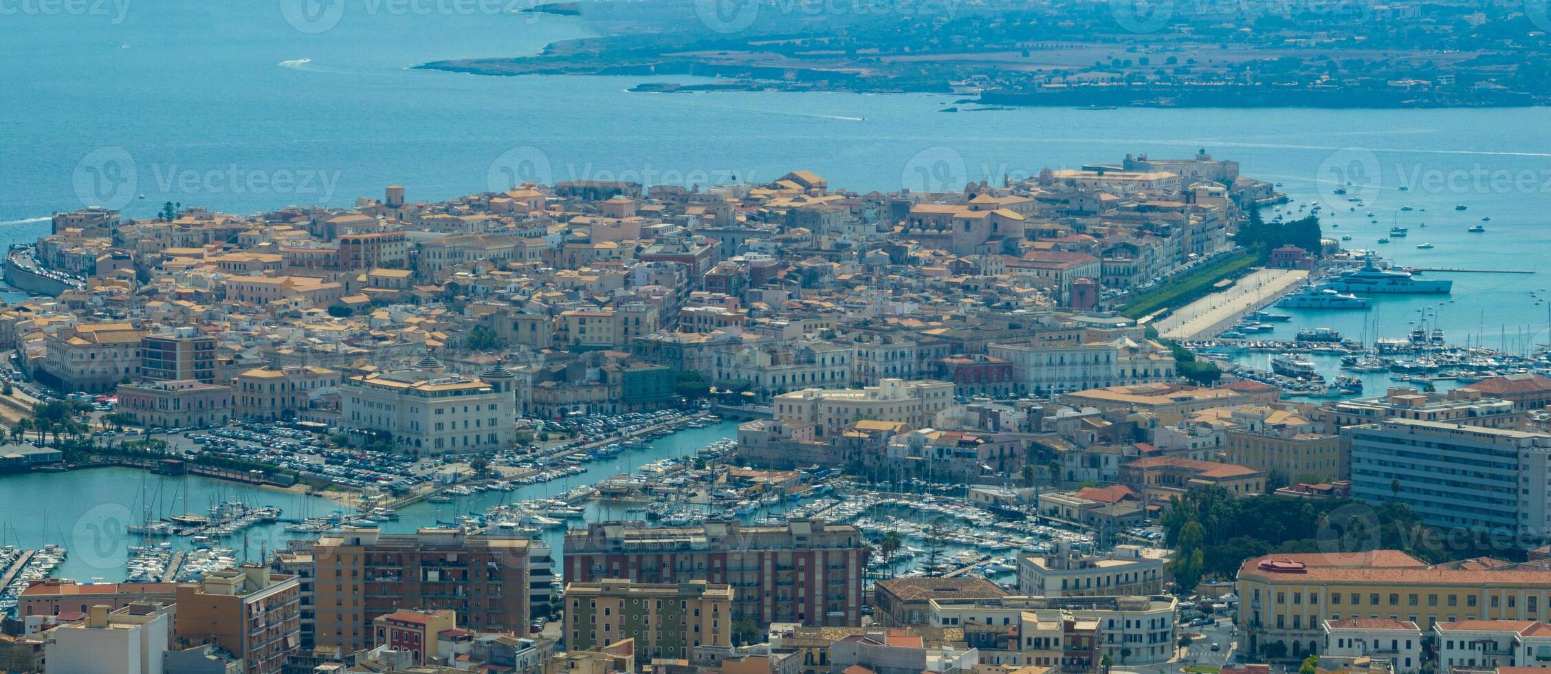 Aerial View of Syracuse, Sicily, Italy photo