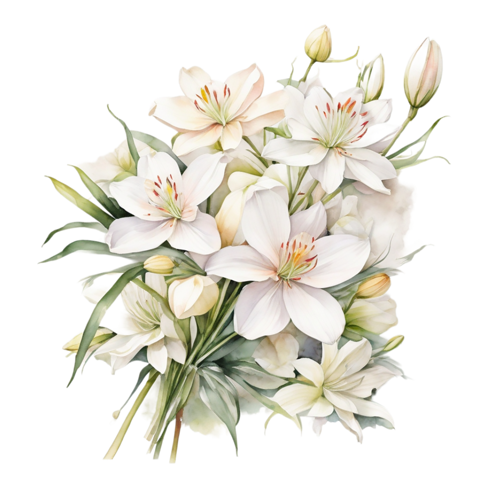 Watercolor Floral Flower Design, Watercolor Flower Arrangements Floral, Watercolor Flower Bouquet png