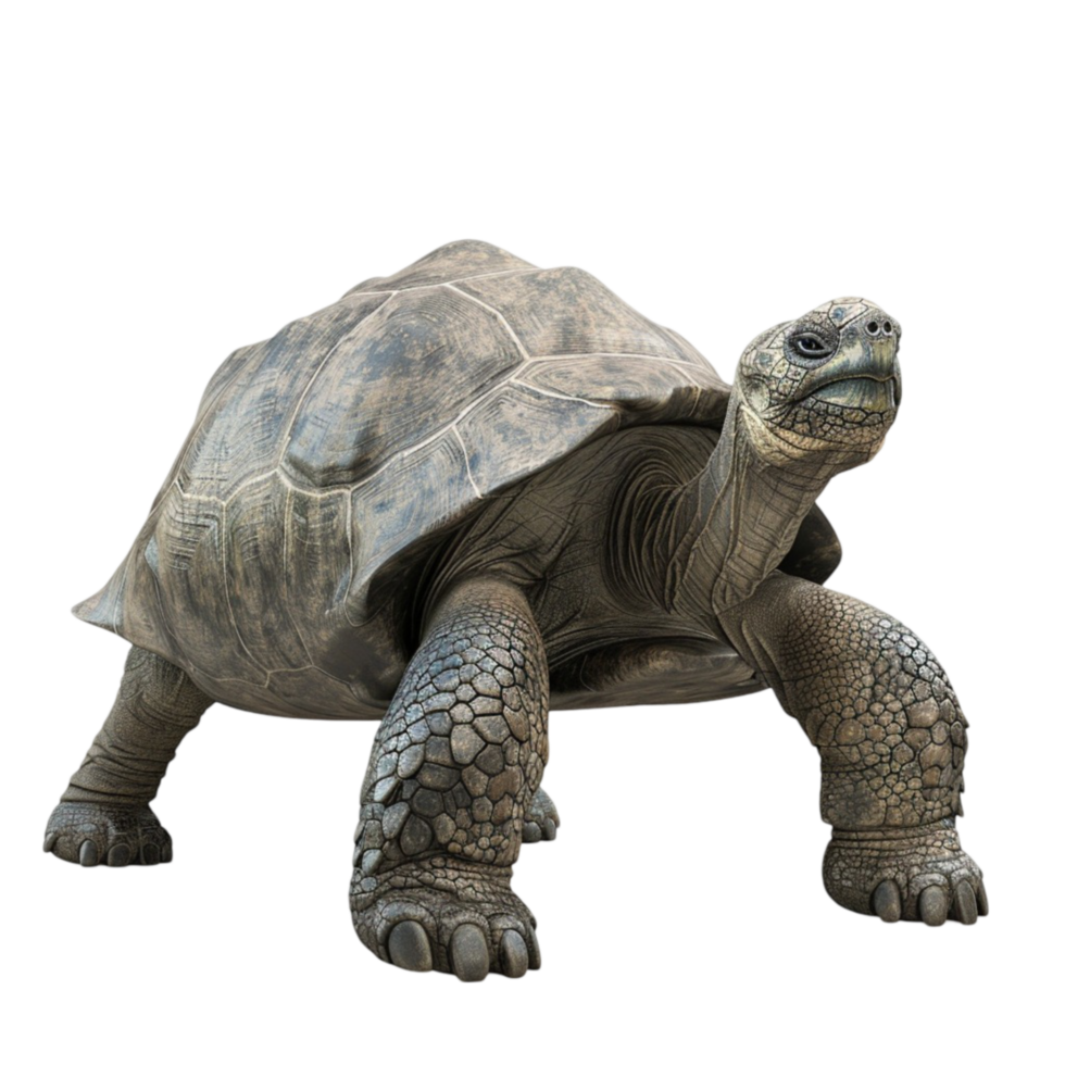 Galapagos Giant Tortoise Biology Tortoise Age on Transparent Background AI-Generative png