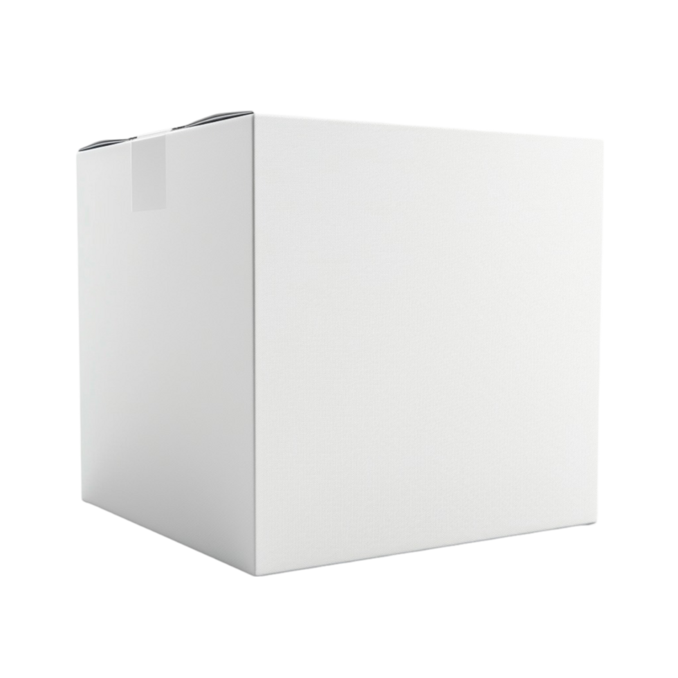 Generic Box of Items for Sale on Transparent Background AI-Generative png