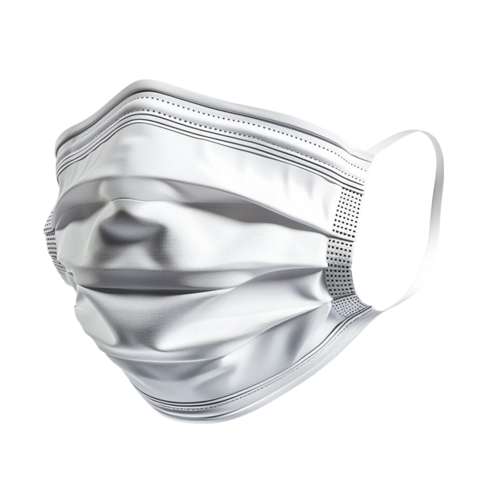 Face Mask Dust Particle Protection Transparent Background AI-Generative png