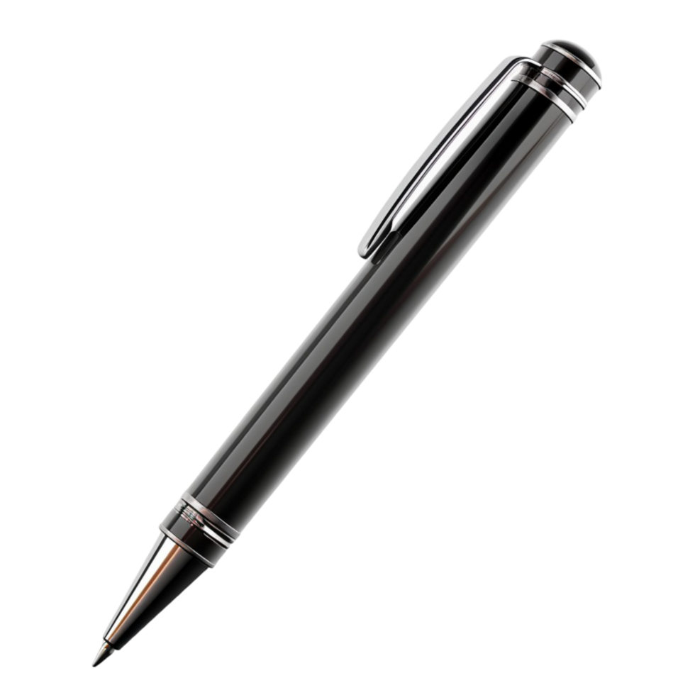Realistic Pen on Transparent Background AI-Generative png