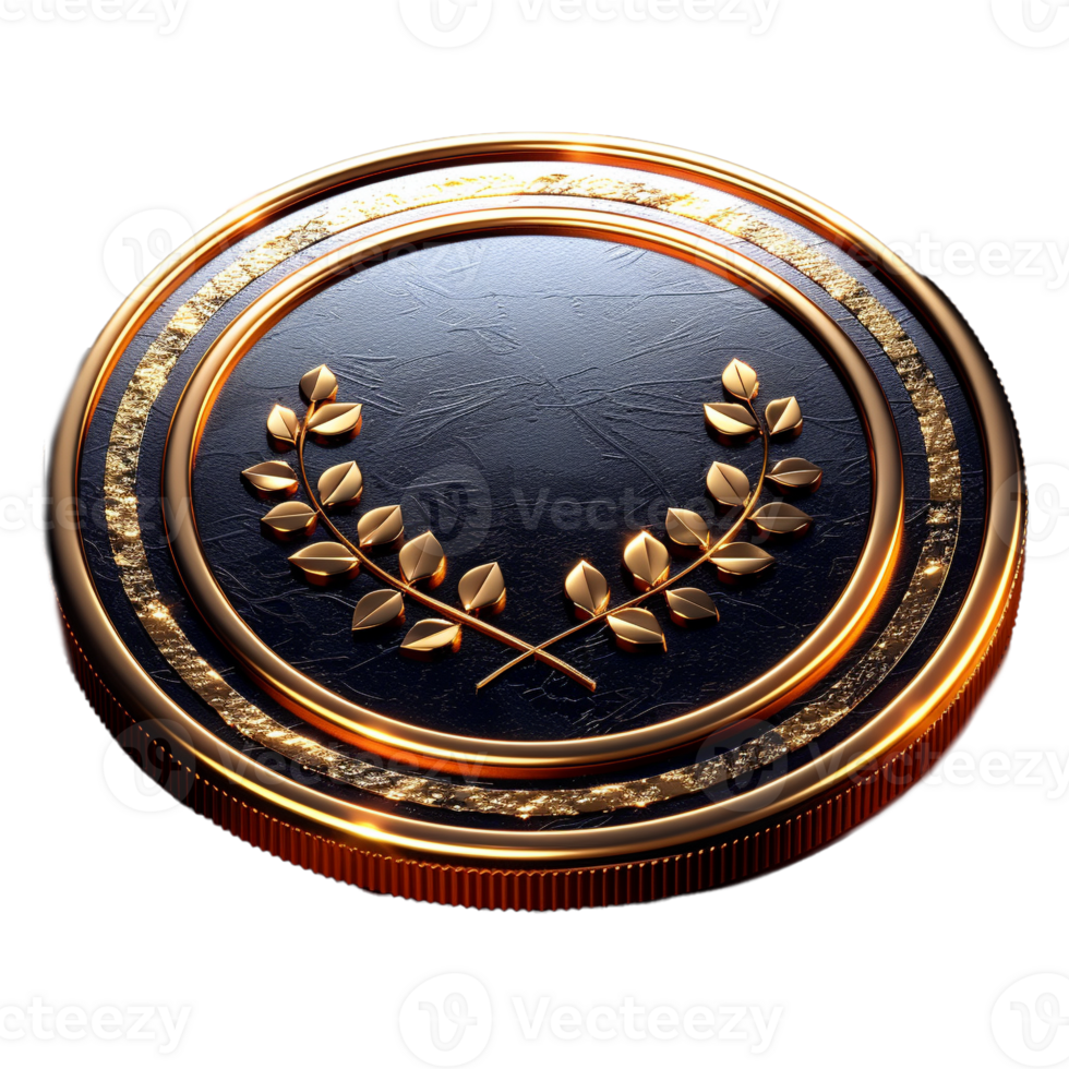 Abstract Coin Image on Transparent Background png