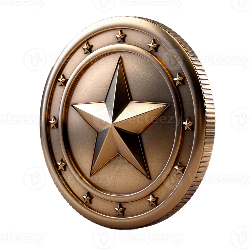 Abstract Coin Image on Transparent Background png