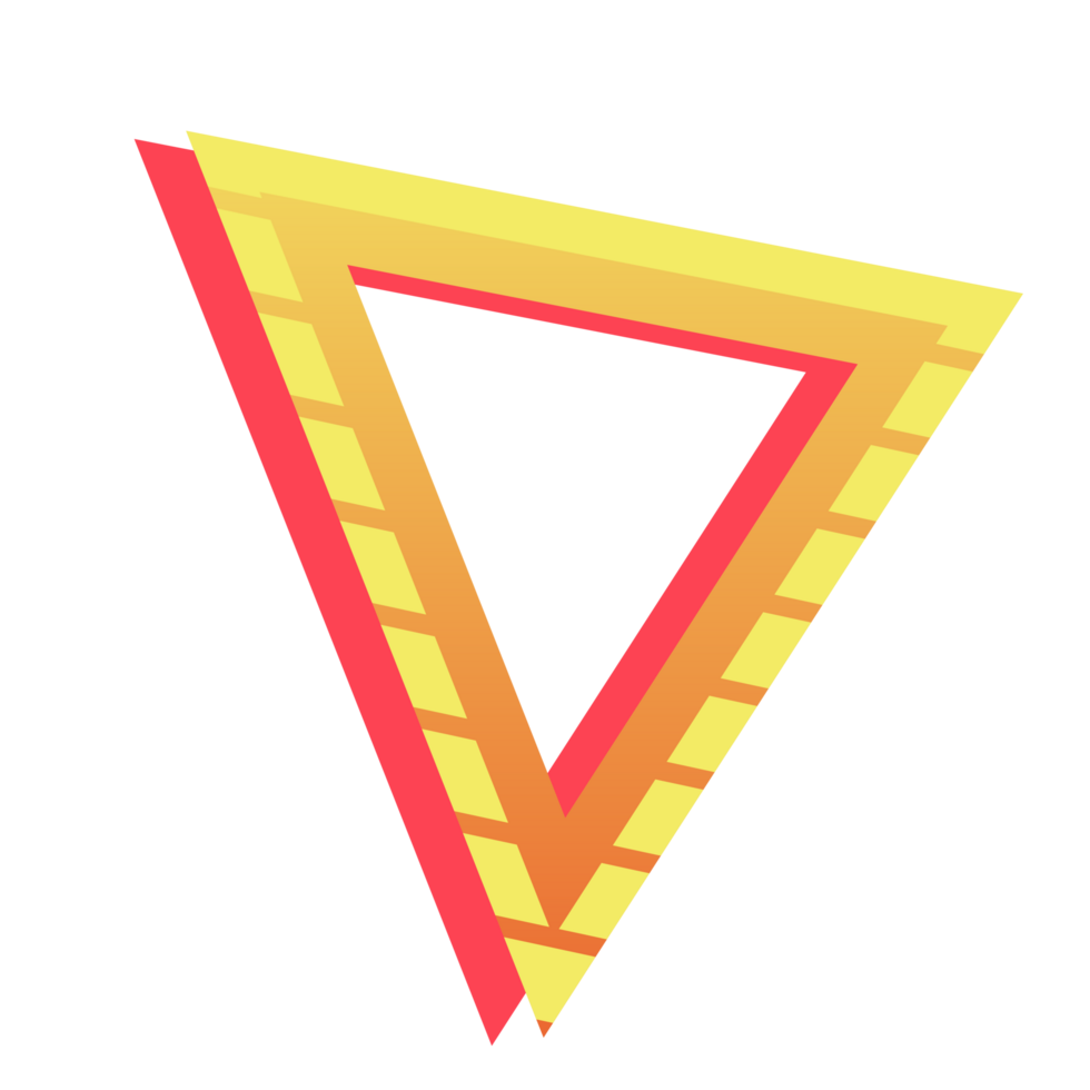Abstract retro style 80s-90s geometric shapes png