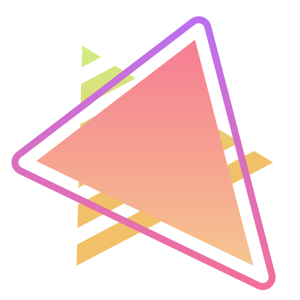 Abstract retro style 80s-90s geometric shapes png