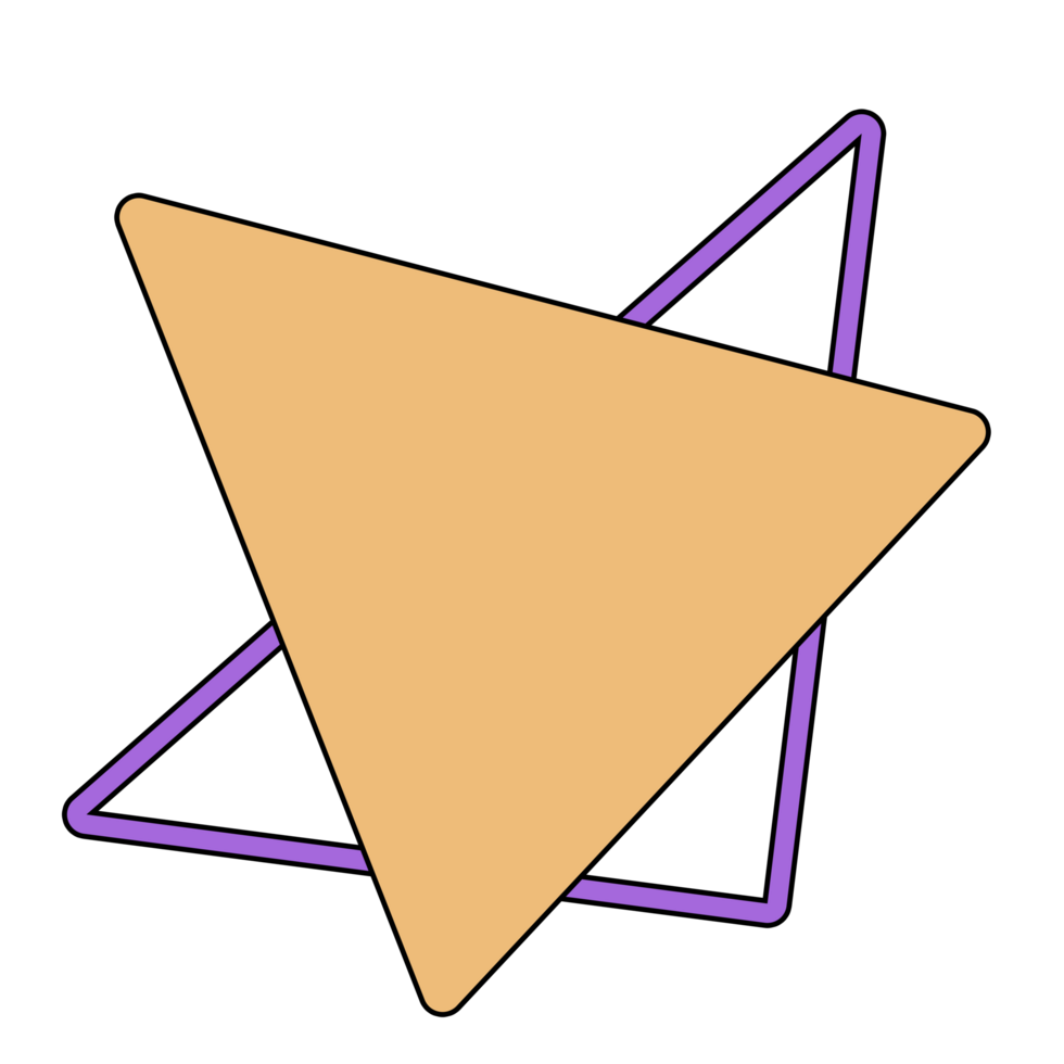 Abstract retro style 80s-90s geometric shapes png