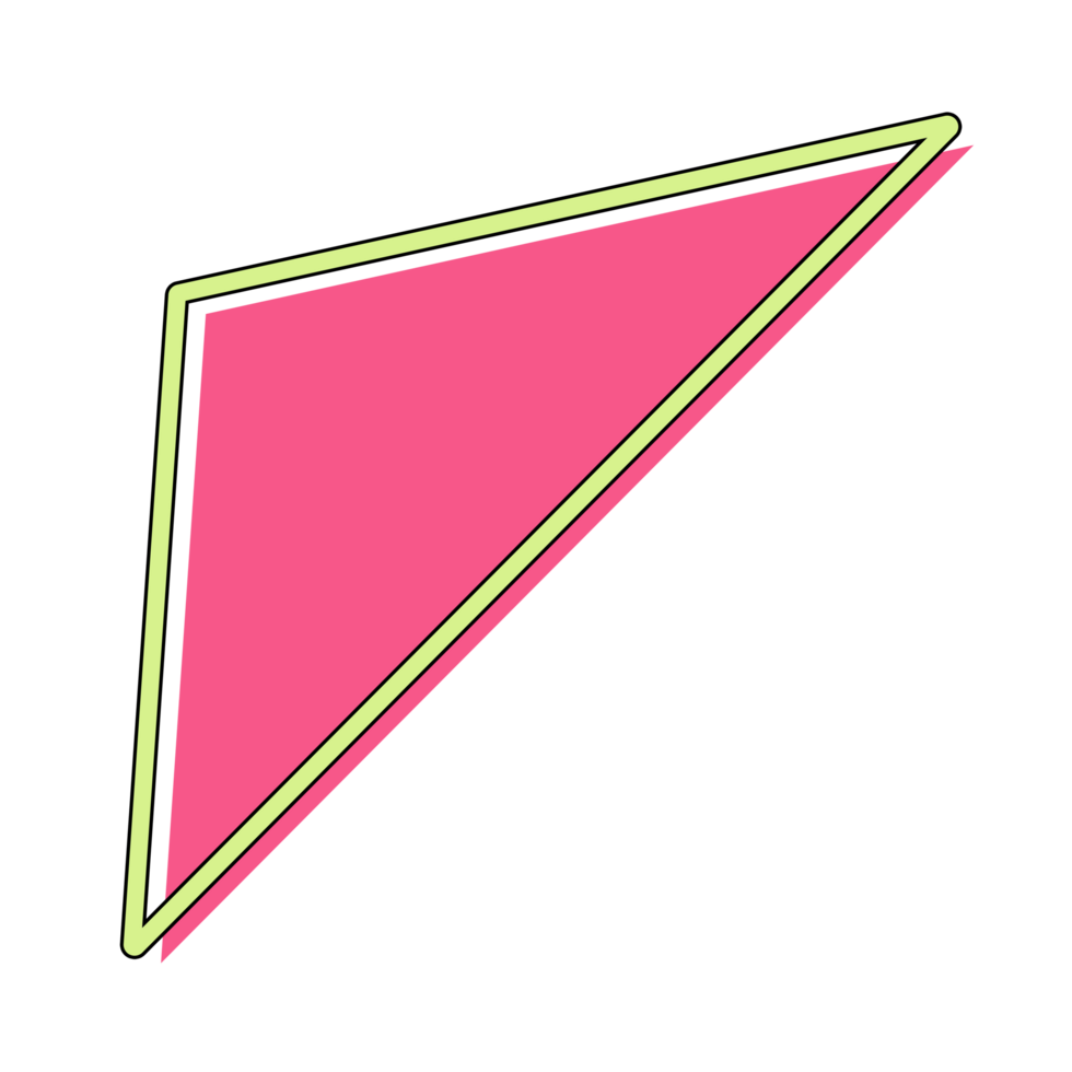 Abstract retro style 80s-90s geometric shapes png