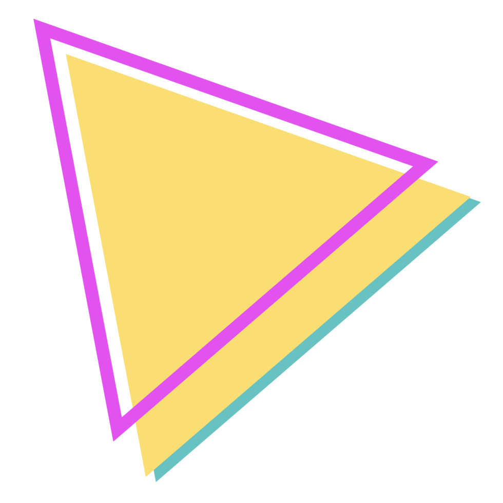 Abstract retro style 80s-90s geometric shapes png