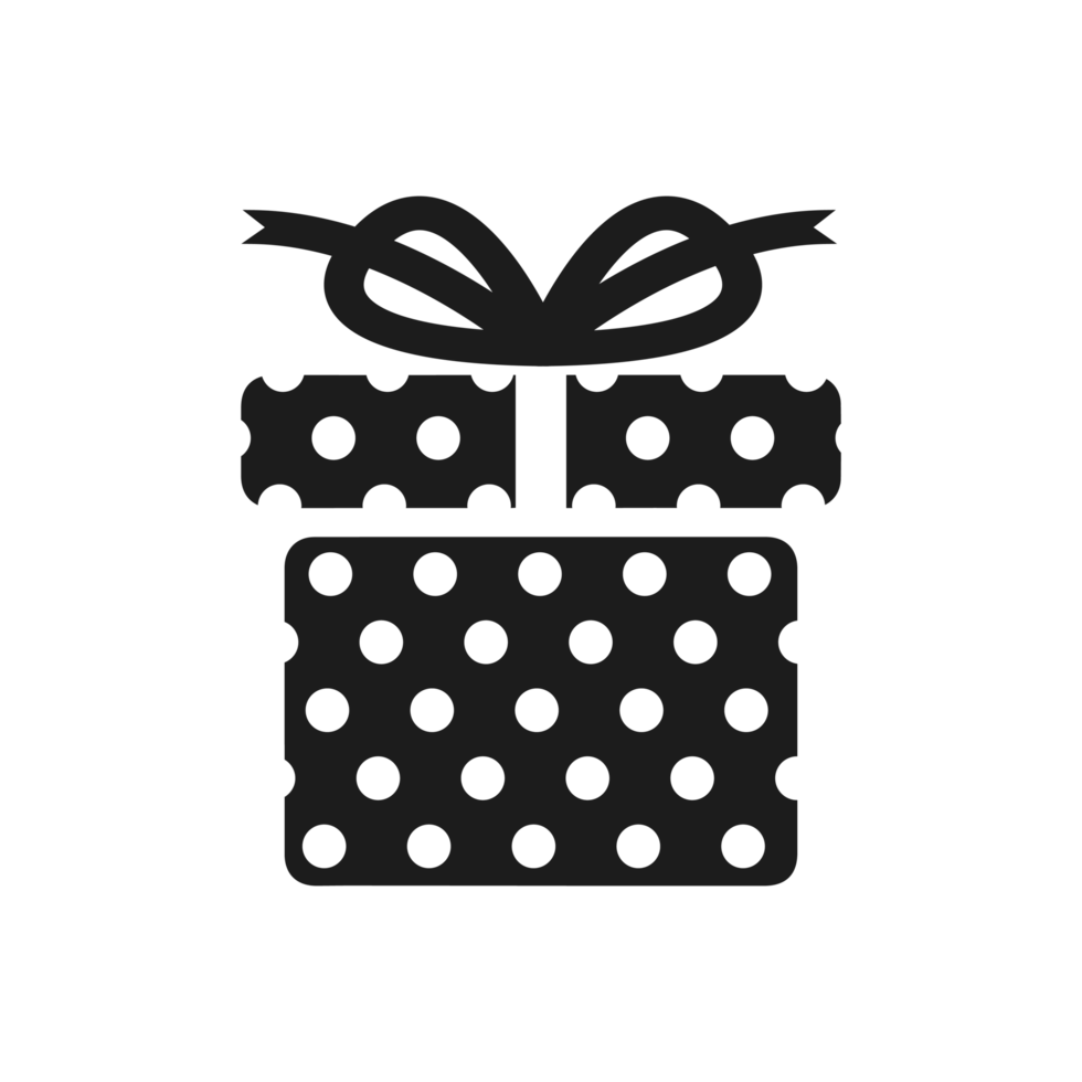 gift box icon solid, package birthday, surprise box png