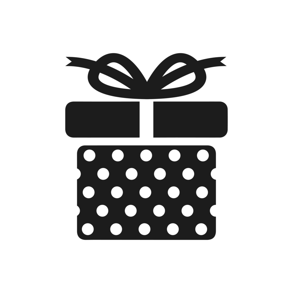gift box icon solid, package birthday, surprise box png