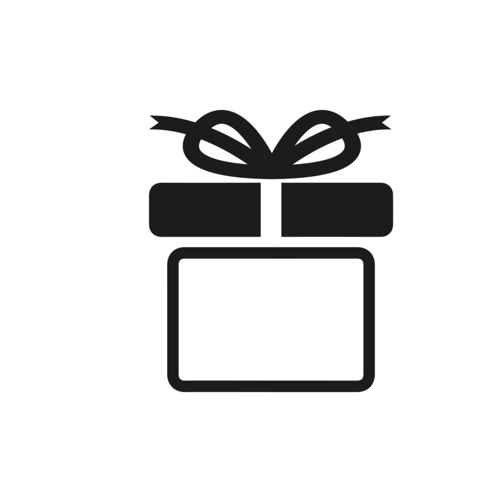 gift box icon solid, package birthday, surprise box png