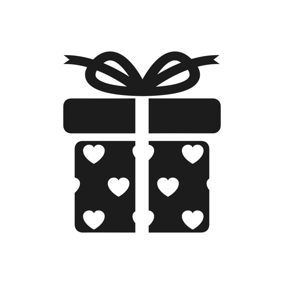 gift box icon solid, package birthday, surprise box png