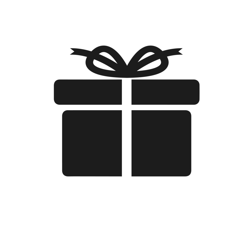 gift box icon solid, package birthday, surprise box png