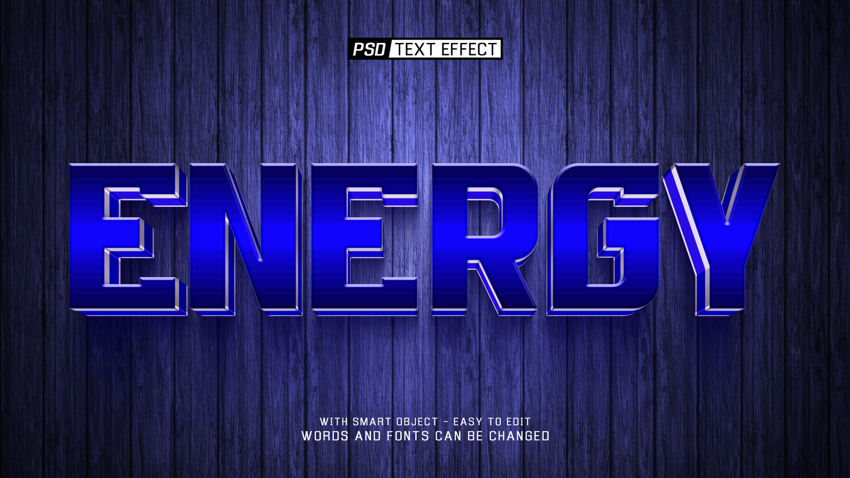 energy text effect psd