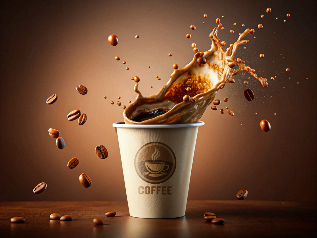High Quality Paper Coffee Cup Mockup with Smart Object psd