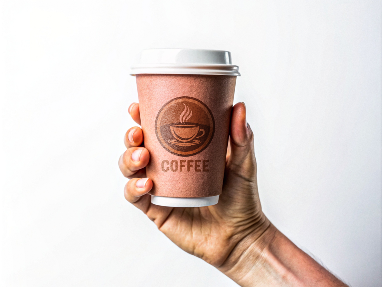 High Quality Paper Coffee Cup Mockup with Smart Object psd