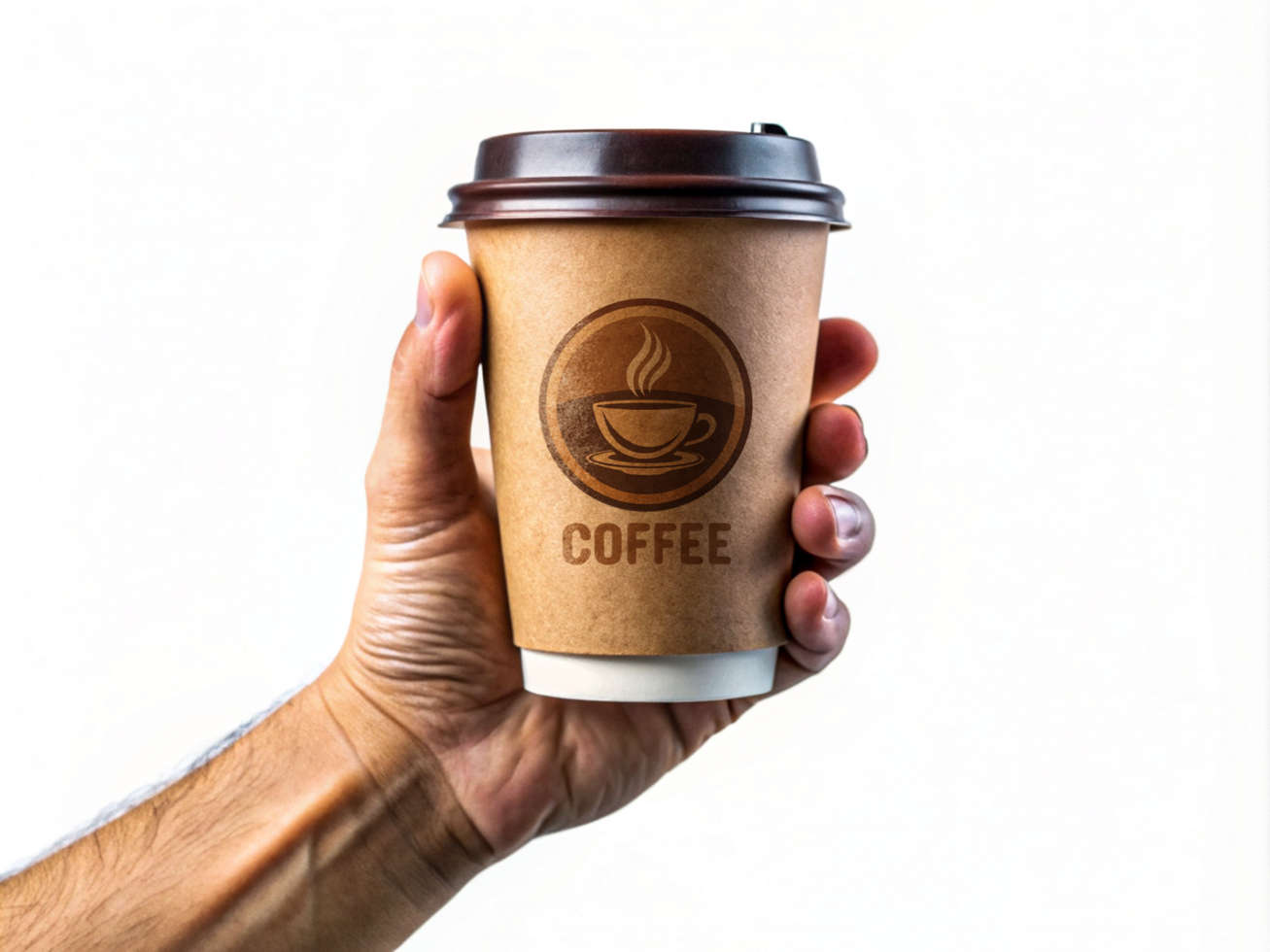 High Quality Paper Coffee Cup Mockup with Smart Object psd