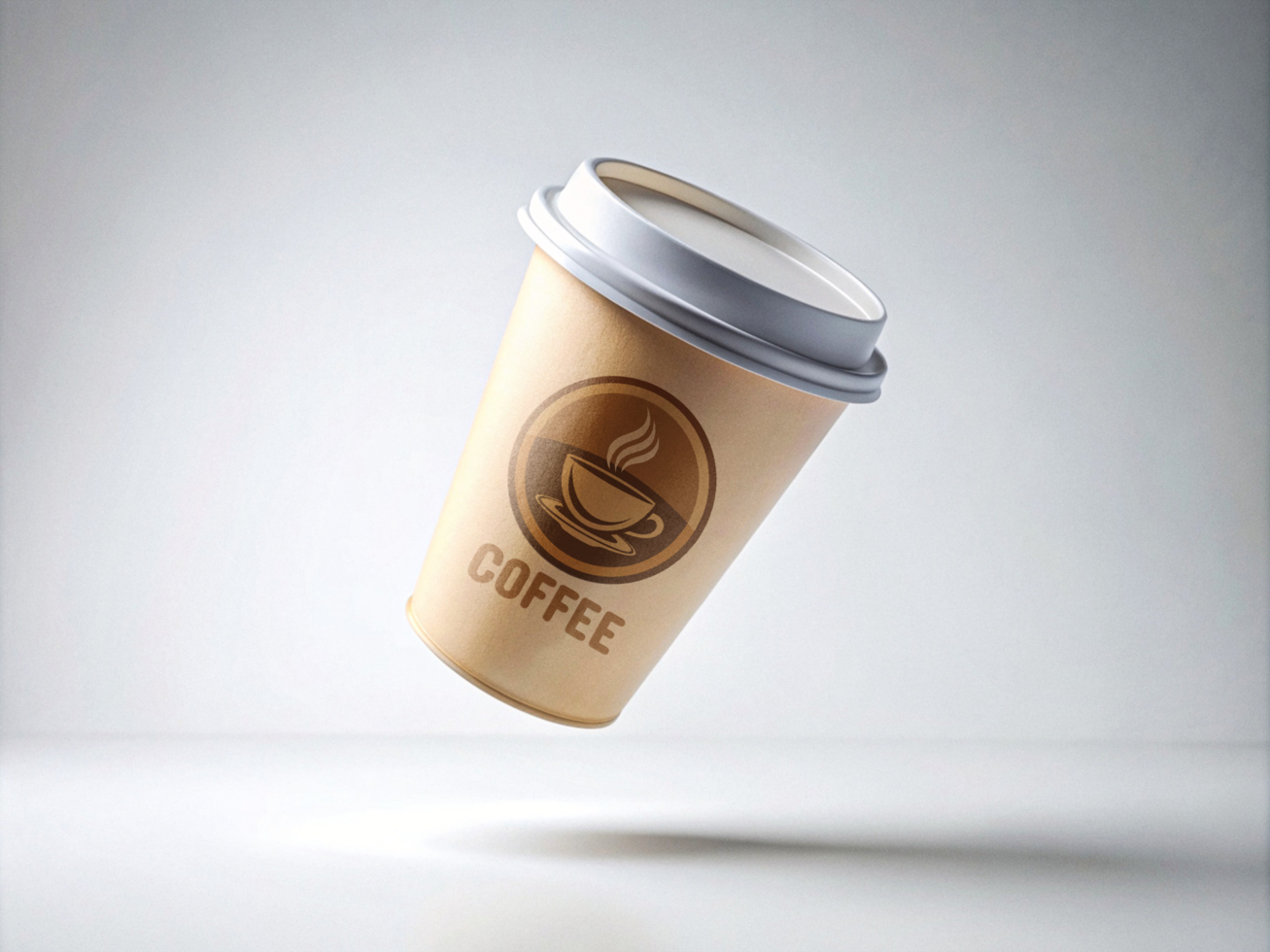 High Quality Paper Coffee Cup Mockup with Smart Object psd