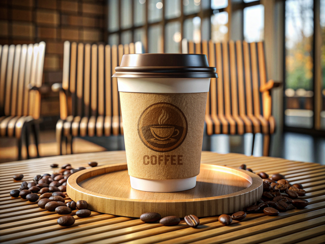 High Quality Paper Coffee Cup Mockup with Smart Object psd