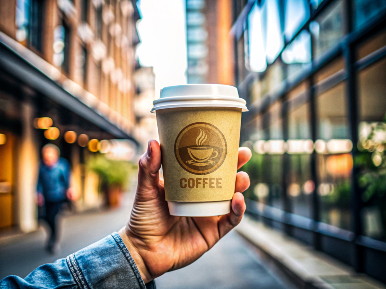 High Quality Paper Coffee Cup Mockup with Smart Object psd