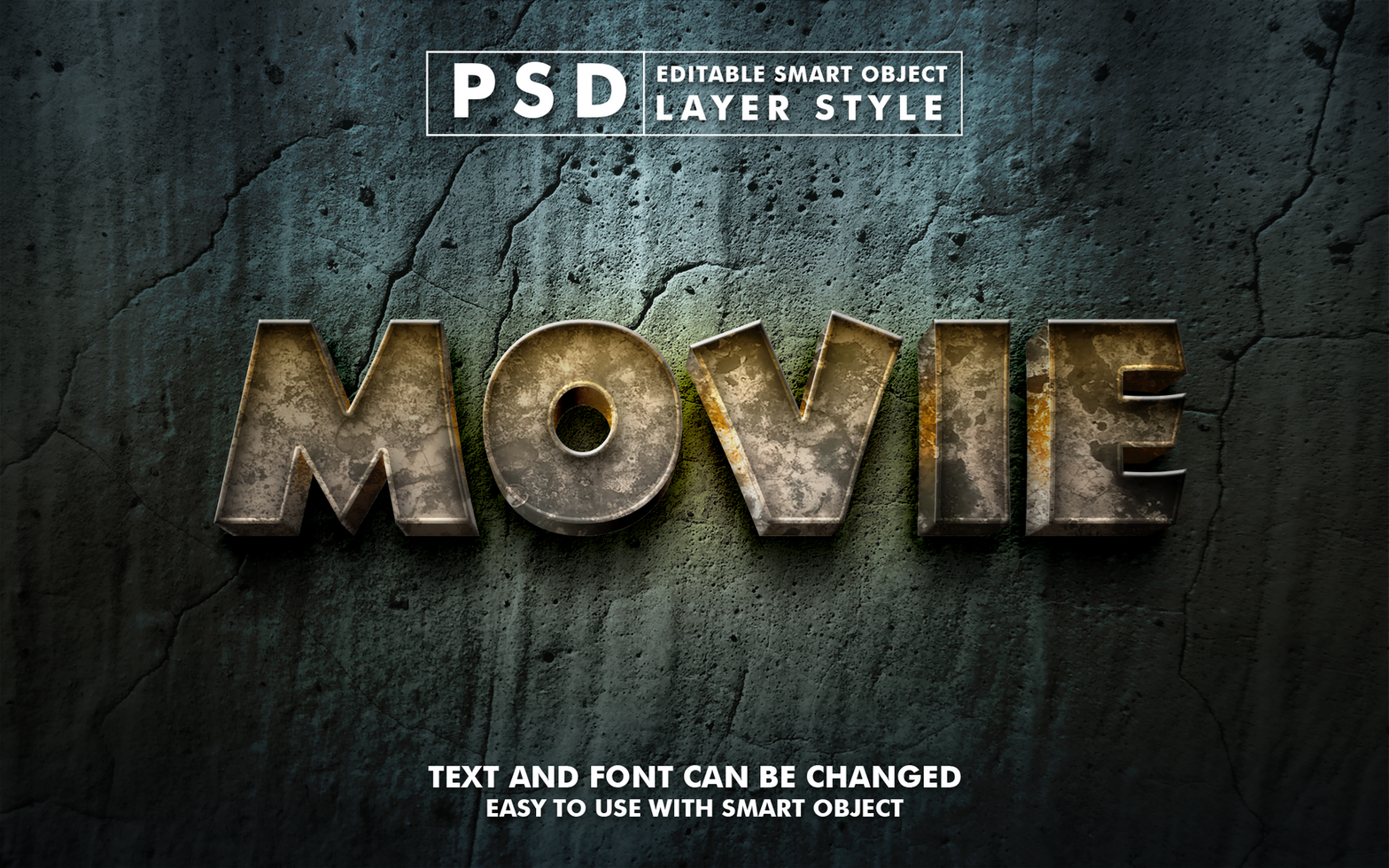Stone Editable Text Effect psd