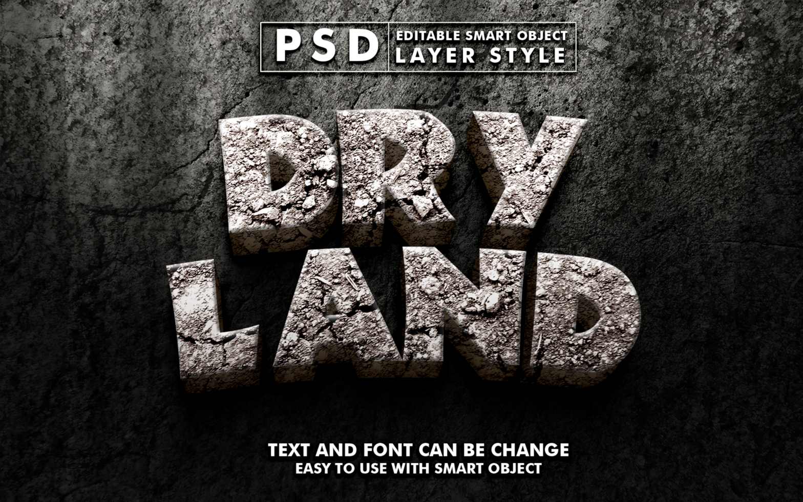Stone Editable Text Effect psd