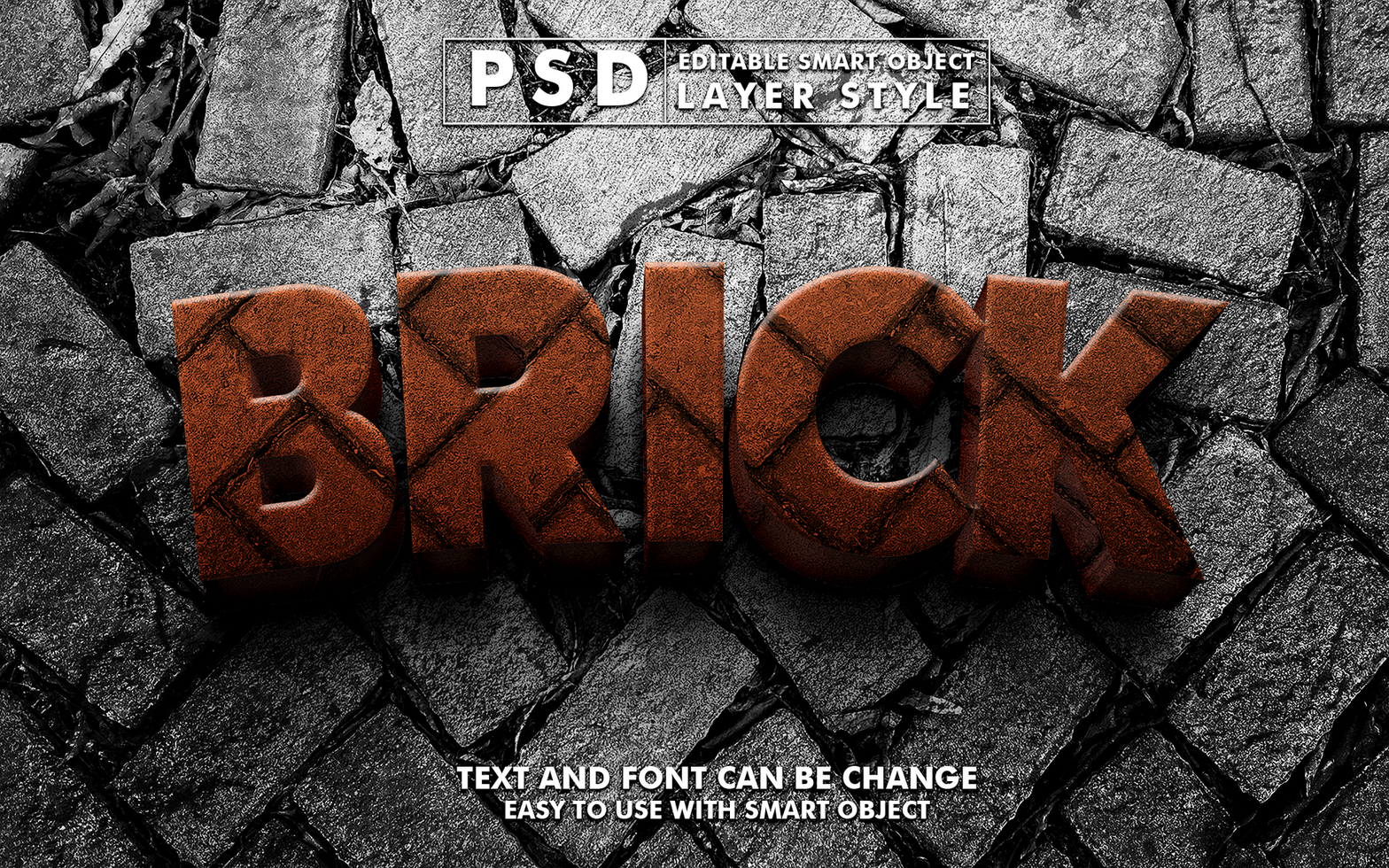 Stone Editable Text Effect psd