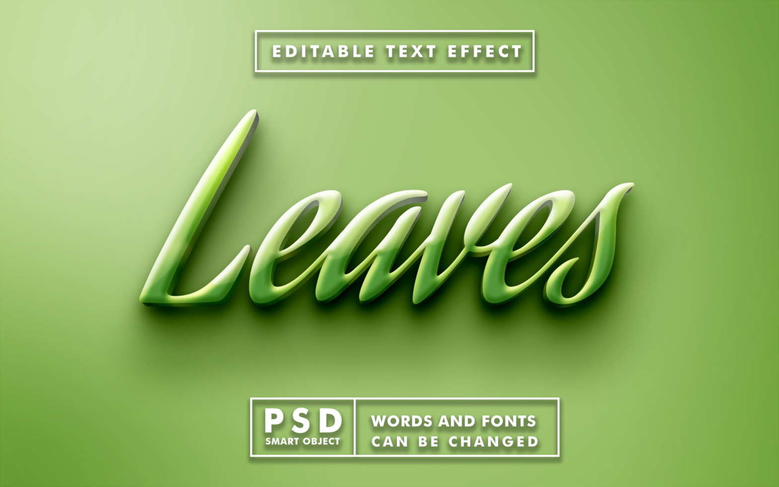 Nature Editable Text Effect psd