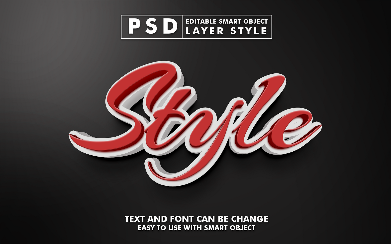 Style Editable Text Effect psd