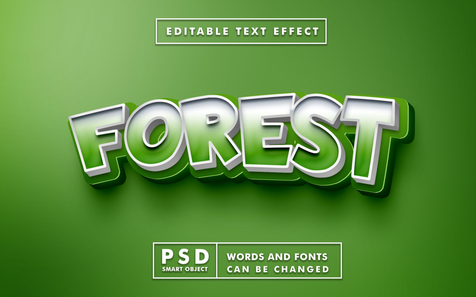 Nature Editable Text Effect psd
