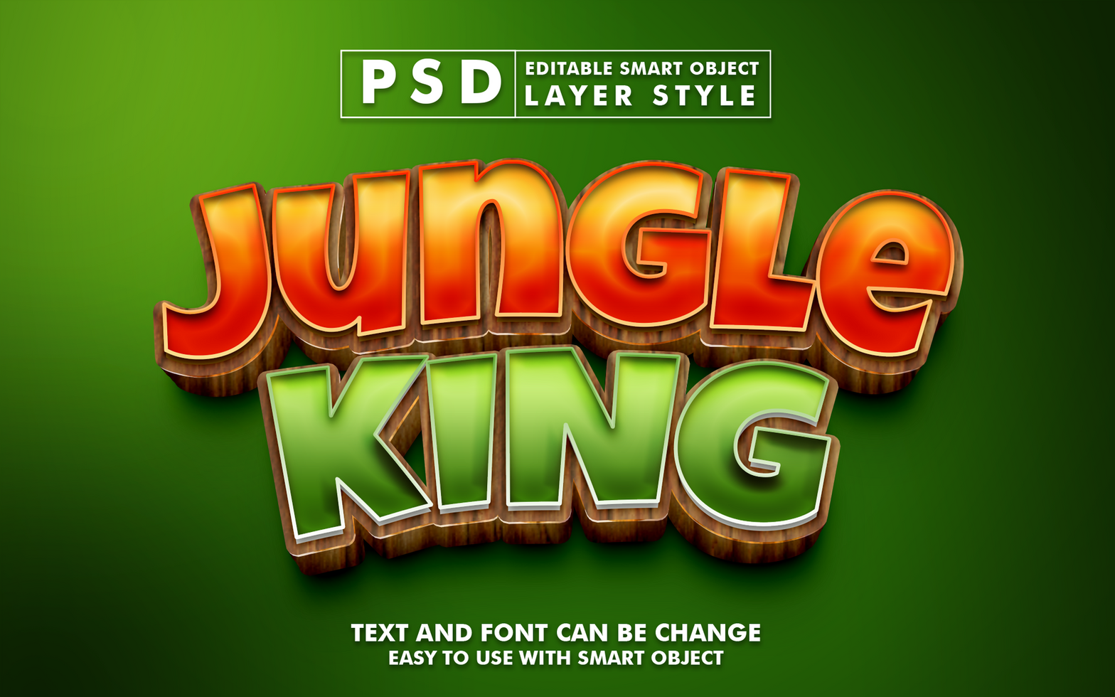 Nature Editable Text Effect psd