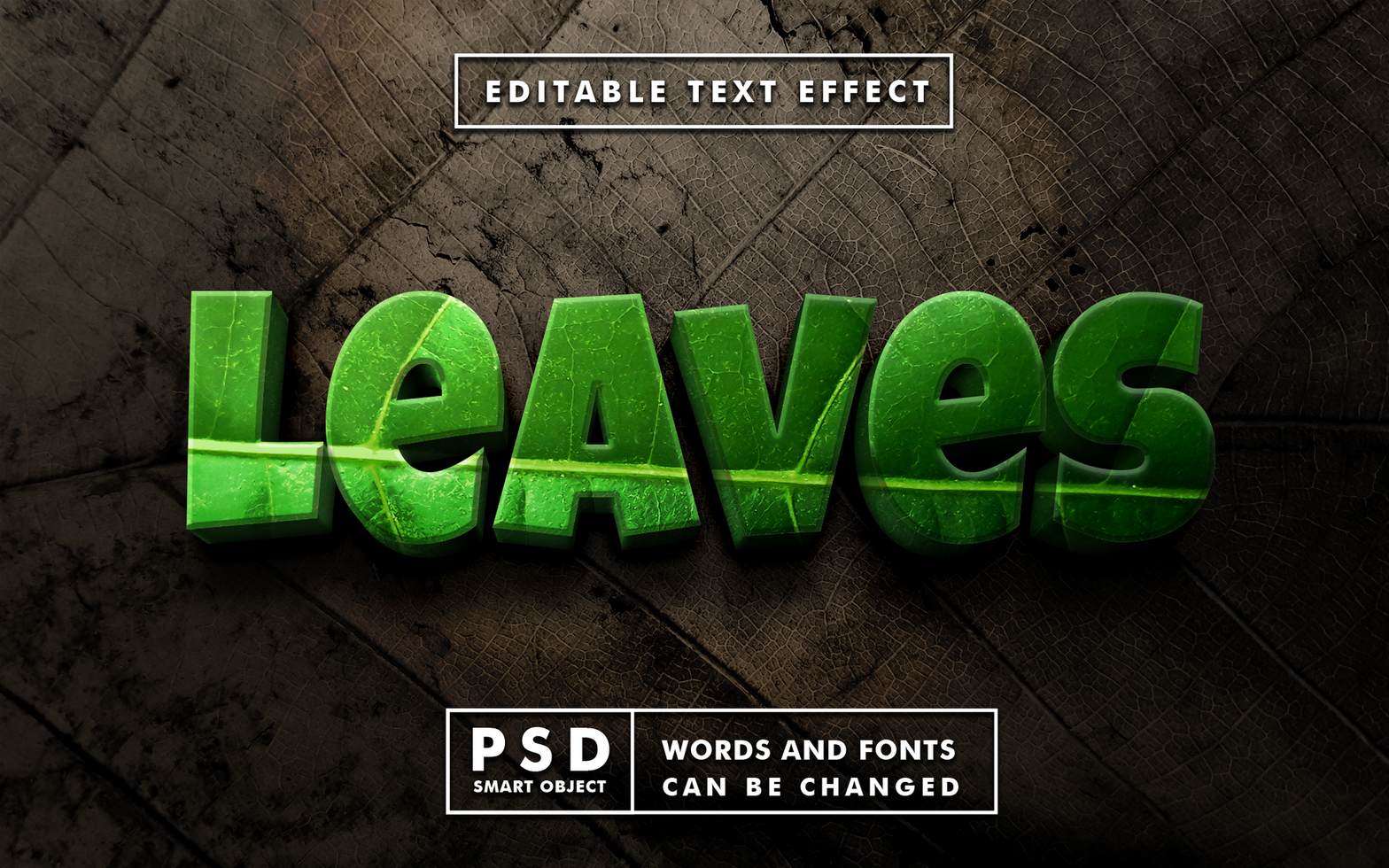 Nature Editable Text Effect psd
