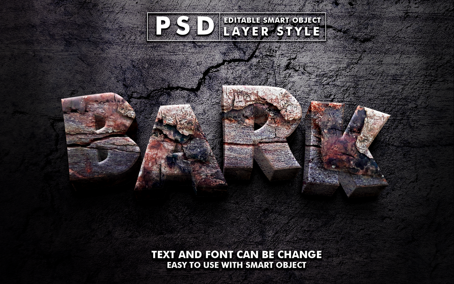 Wood Editable Text Effect psd