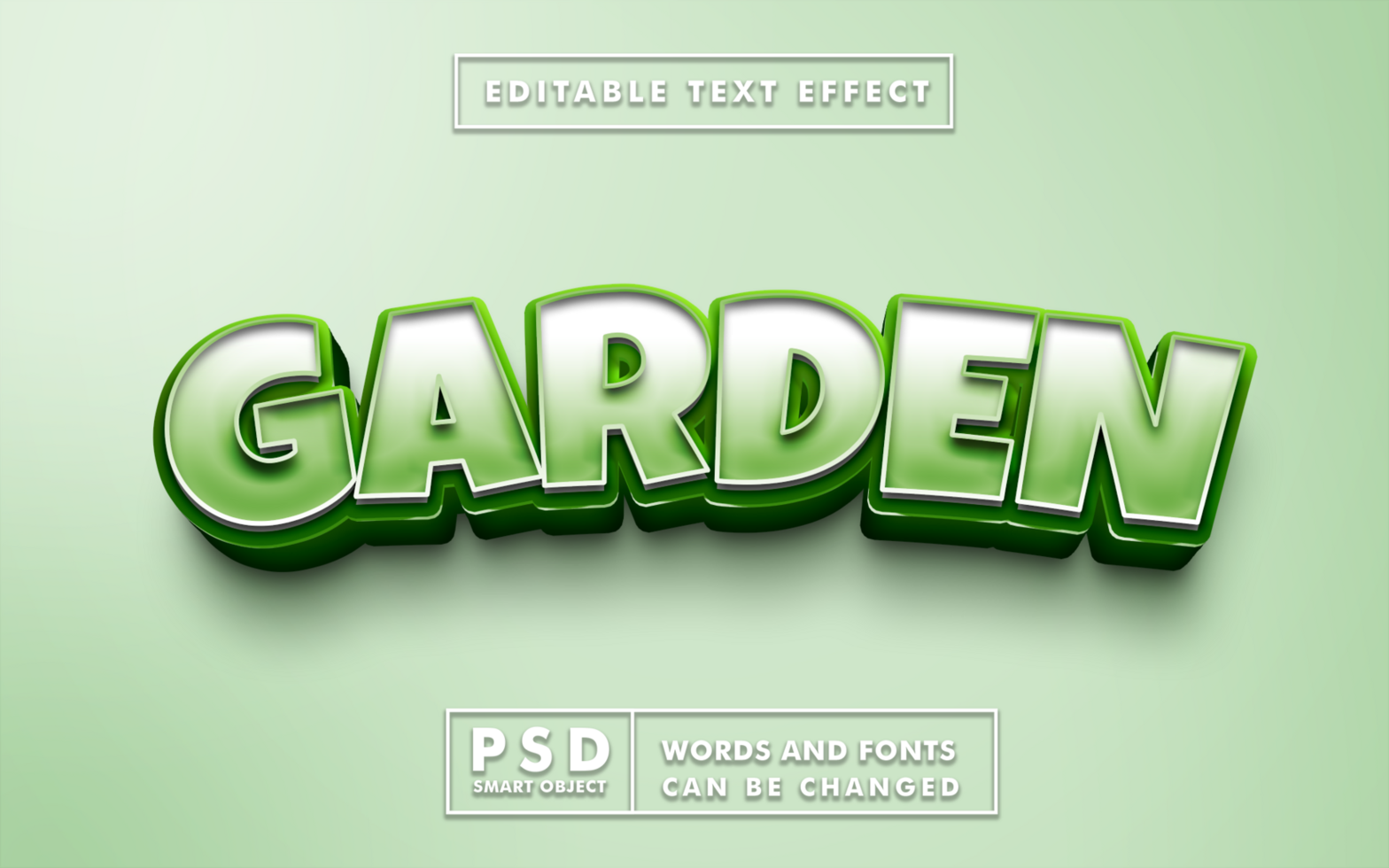 Nature Editable Text Effect psd