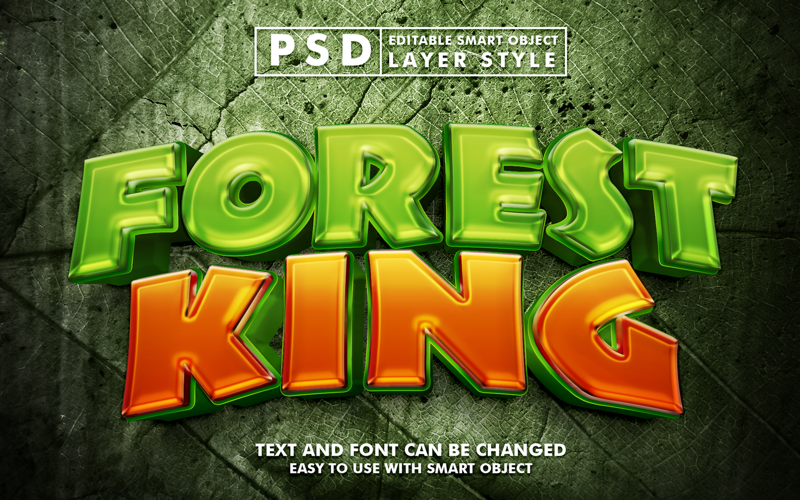 Forest Editable Text Effect psd