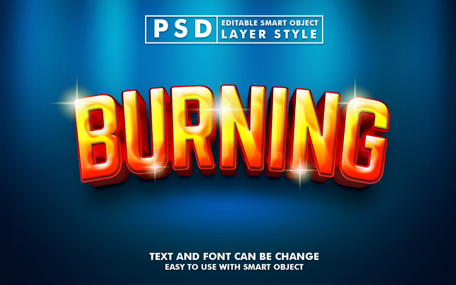 Light Editable Text Effect psd