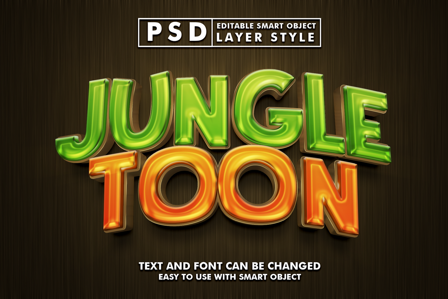 Jungle Editable Text Effect psd
