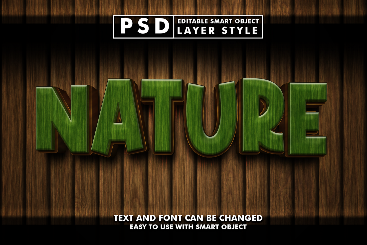 Nature Editable Text Effect psd