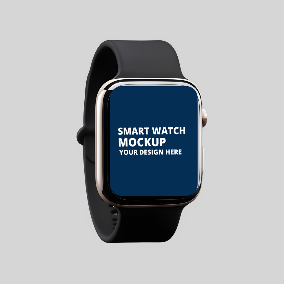 3d Smart Watch Mockup psd