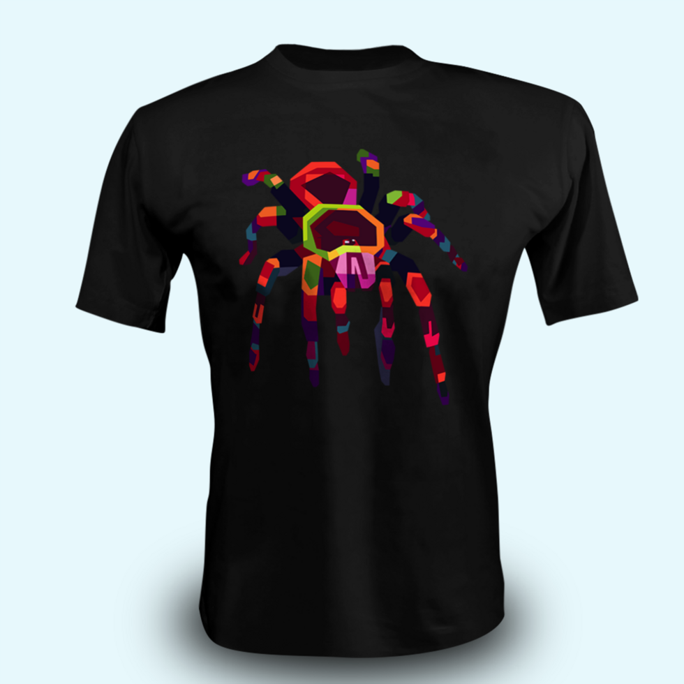Black front T-shirt Mockup HQ editable color psd
