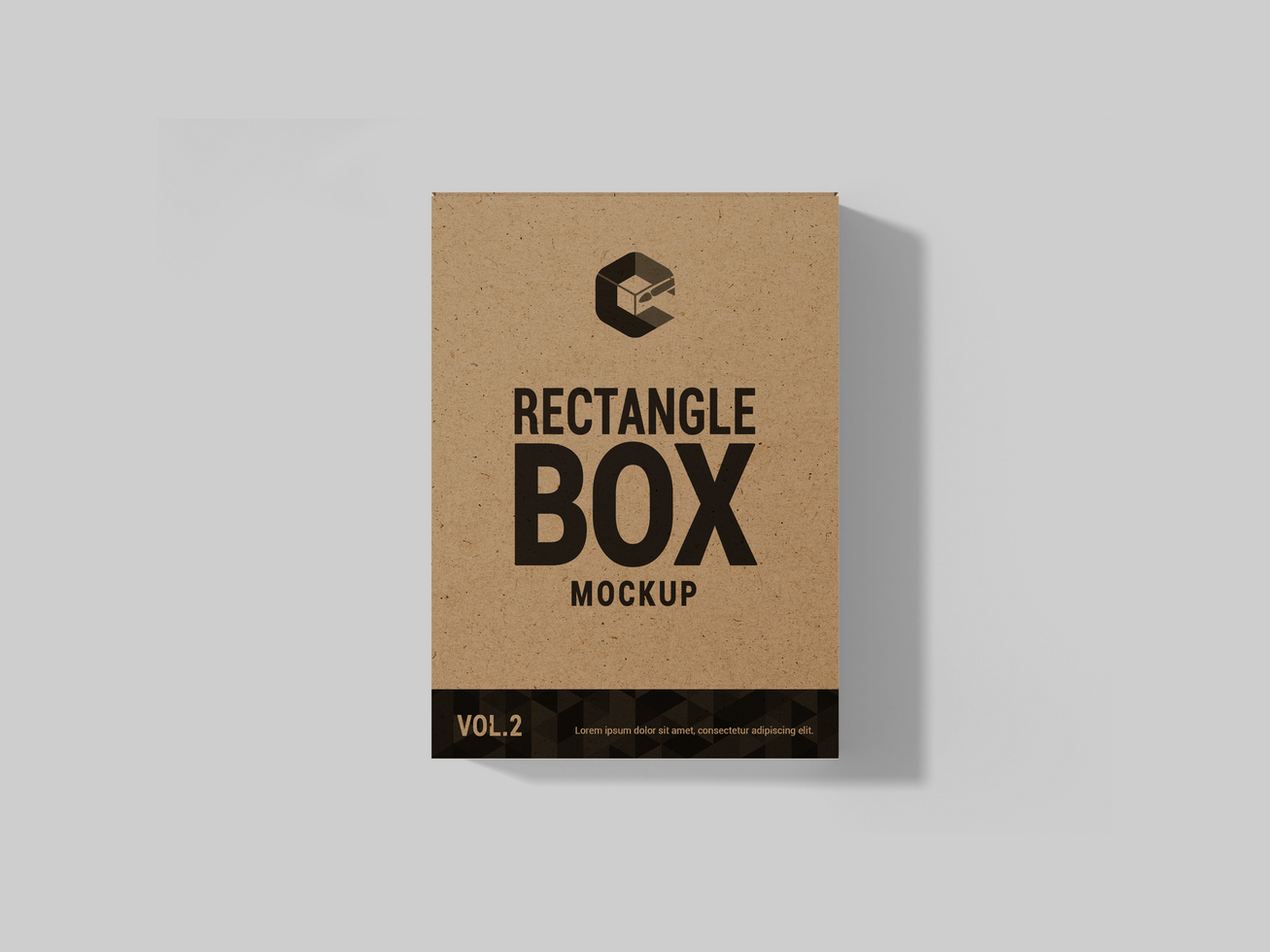 Craft paper box mockup editable packaging - Software Box Mockup for branding psd